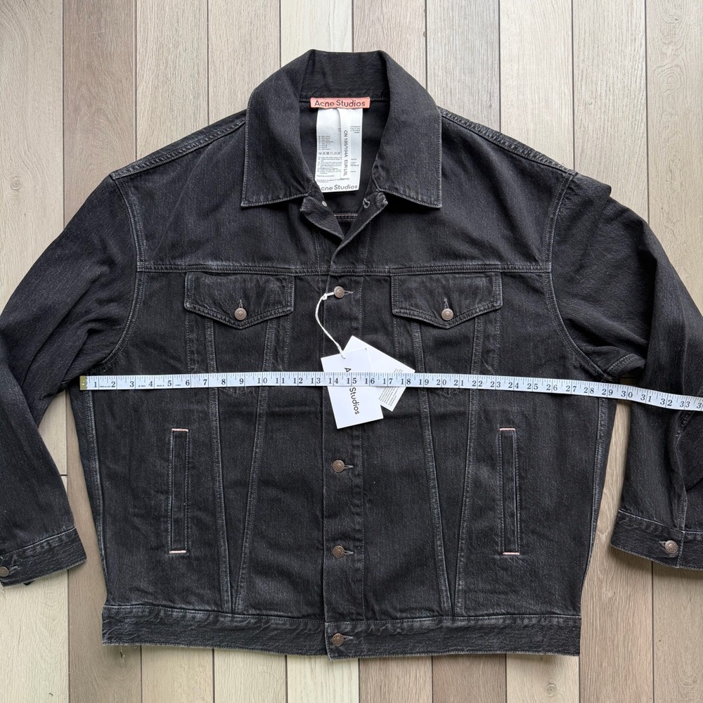 Acne Dark Denim Jacket - Picture 4 of 8